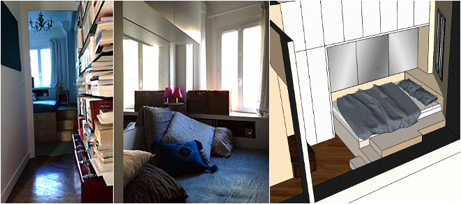 Appartement architecte dans studio à Paris