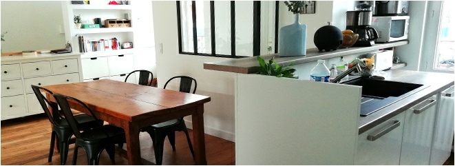 Pièce à vivre sur jardin