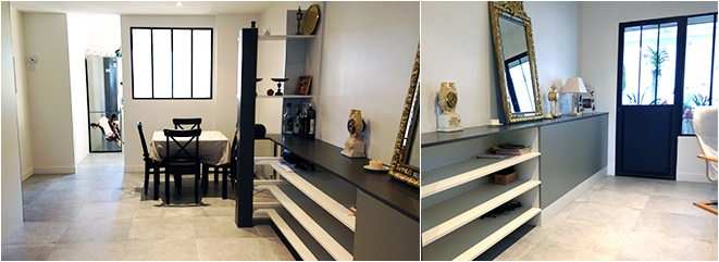 Pièce à vivre sur jardin