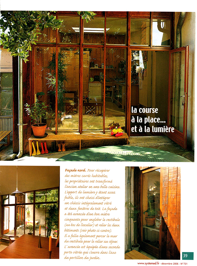 Transformation d'un atelier